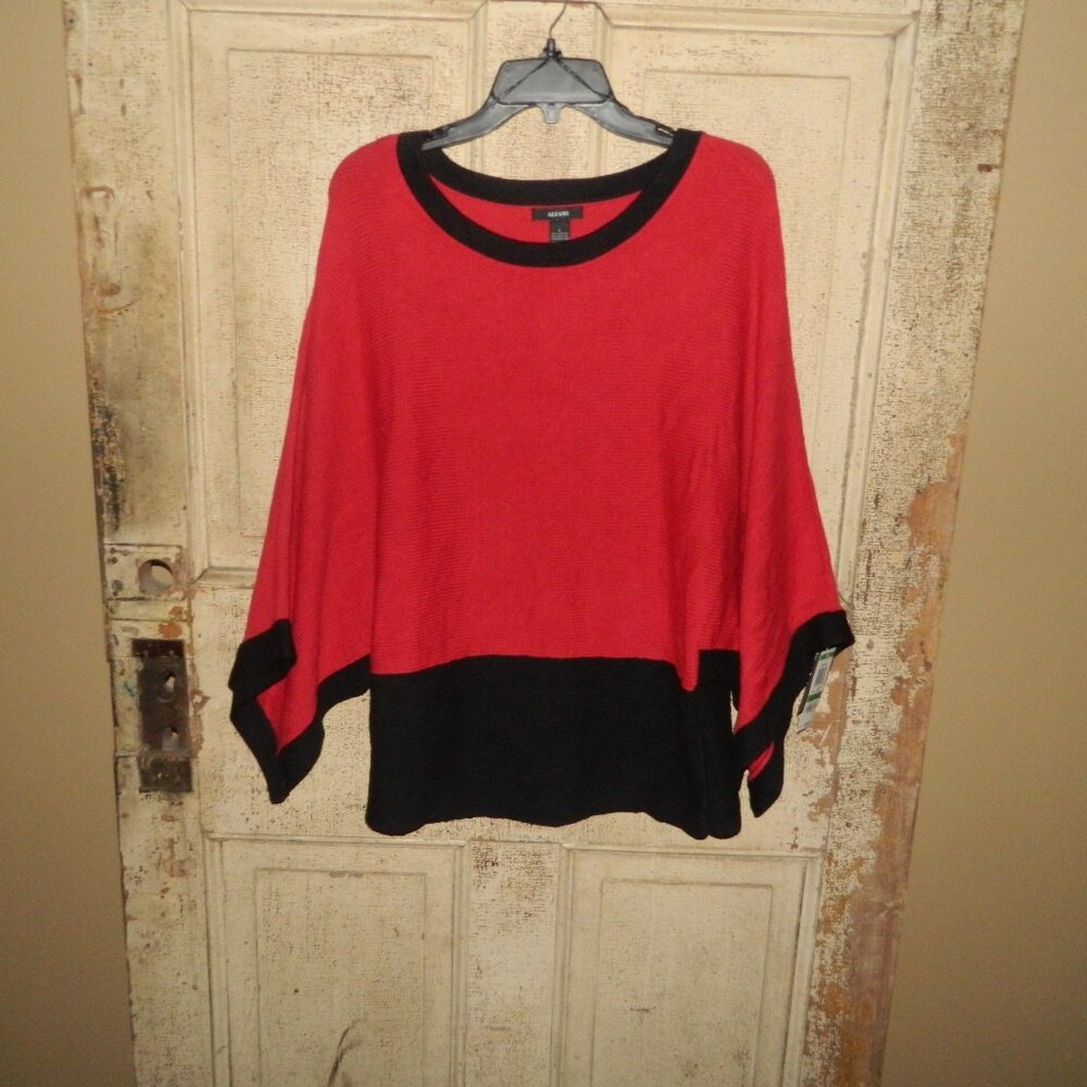 Alfani Wing Sleeve Colorblock Sweater Size L (J-32)